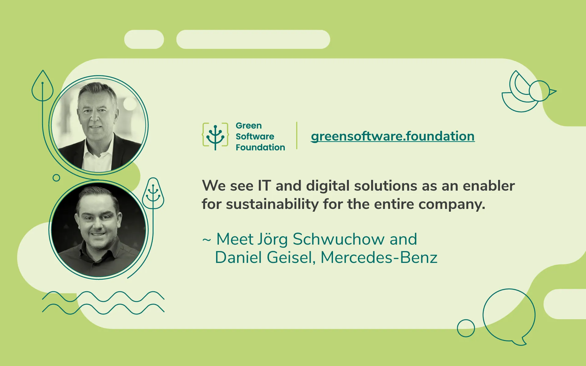 Minimizing the Carbon Footprint in IT Operations – Meet Jörg Schwuchow and Daniel Geisel of Mercedes-Benz