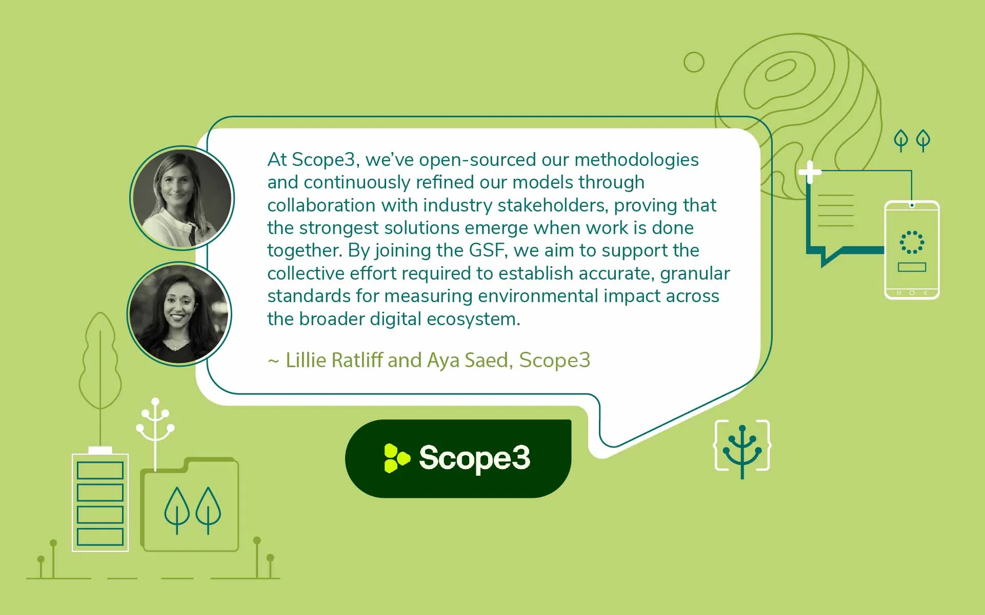 Measuring and Reducing the Environmental Impact of Digital Operations—Meet Lillie Ratliff and Aya Saed of Scope3